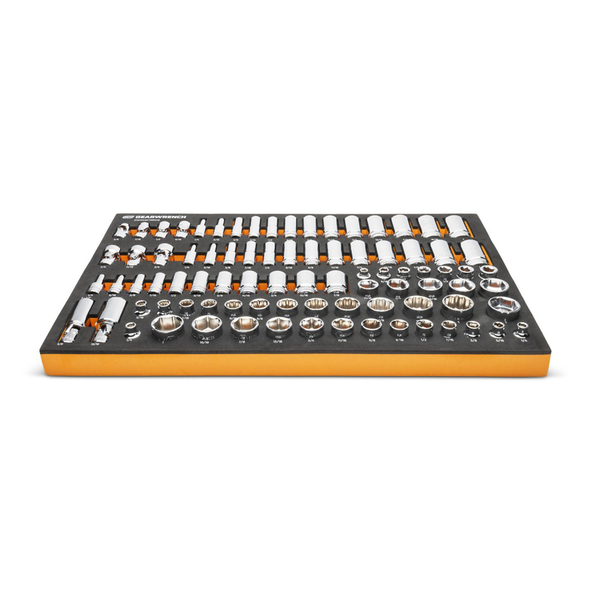 GearWrench Master SAE Socket Set — 3/8in. Drive, 85-Pc., Foam Storage Tray, Model# KDTGWMSSKT38SAE